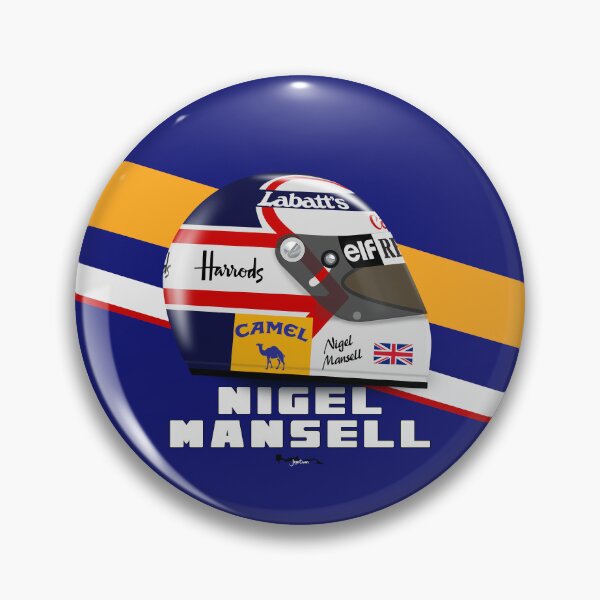 Item preview, Nigel Mansell - Helmet with Background 1992 designed and sold by JageOwen.