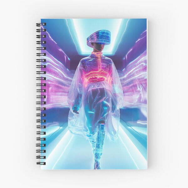 Item preview, "Neon Elegance: Haute Couture's Technological Touch" designed and sold by MacroArtHub.