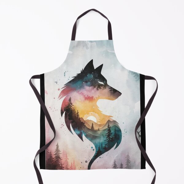 Item preview, Wolf in Watercolors - Wolf Spirit in Artistic Style designed and sold by e-milka.