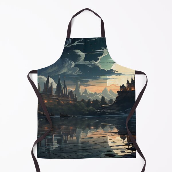 Item preview, Magical Castle Reflected in Moonlit Lake designed and sold by GreenInkXpress.