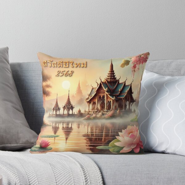 Item preview, Traditional Thai New Year with Lotus Flowers designed and sold by Koalangel.