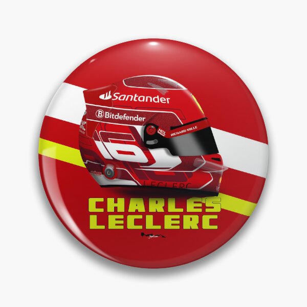 Item preview, Charles Leclerc - Helmet with Background 2024 designed and sold by JageOwen.