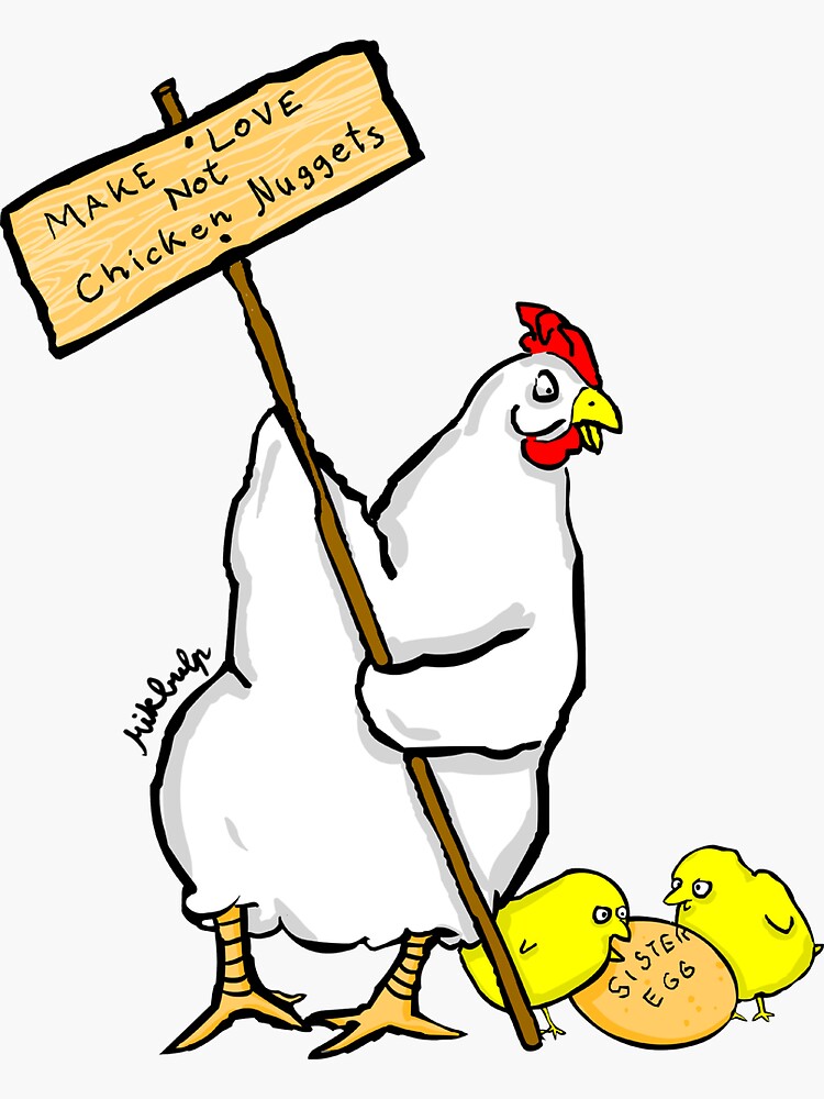 make love not chicken nuggets by Mikbulp