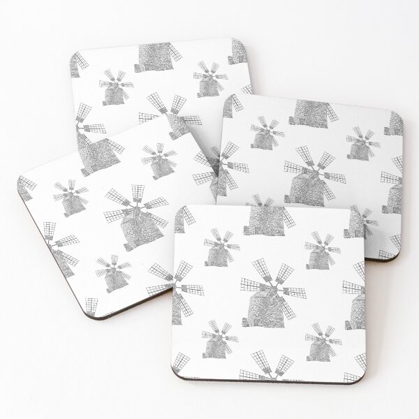 Item preview, Windmill Sketch: A vintage-inspired pattern featuring a weathered windmill, symbolizing resilience and the passage of time. designed and sold by Grang Art Artistic Designs.