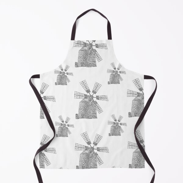 Item preview, Windmill Sketch: A vintage-inspired pattern featuring a weathered windmill, symbolizing resilience and the passage of time. designed and sold by Grang Art Artistic Designs.
