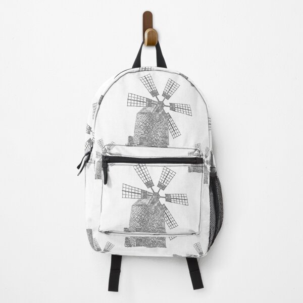 Item preview, Windmill Sketch: A vintage-inspired pattern featuring a weathered windmill, symbolizing resilience and the passage of time. designed and sold by Grang Art Artistic Designs.