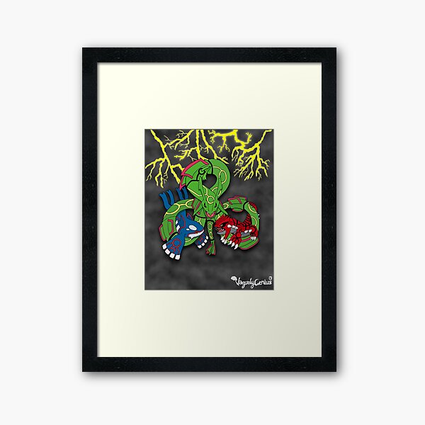 Rayquaza, Kyogre, & Groudon - Hoenn Remake Ahoy! Framed Art Print