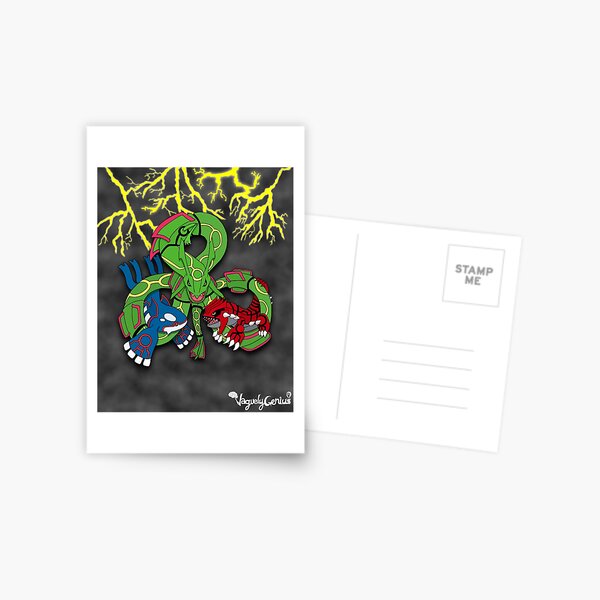 Rayquaza, Kyogre, & Groudon - Hoenn Remake Ahoy! Postcard