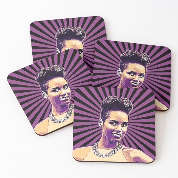 Item preview, Alicia Keys in purple designed and sold by FacesArt.