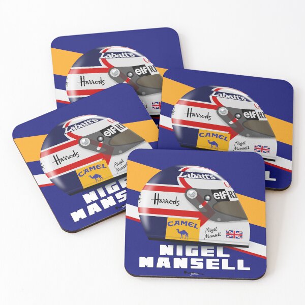 Item preview, Nigel Mansell - Helmet with Background 1992 designed and sold by JageOwen.