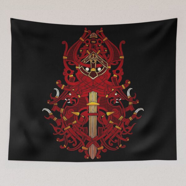 Item preview, Tyr, Norse God of War, Law and Justice - Red designed and sold by MythicComicsArt.