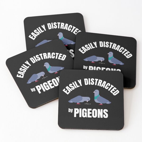 Item preview, Easily Distracted By Pigeons - Pigeon Humor designed and sold by FarmOfCuties.