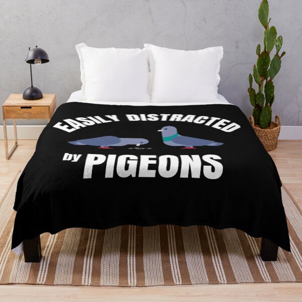 Item preview, Easily Distracted By Pigeons - Pigeon Humor designed and sold by FarmOfCuties.