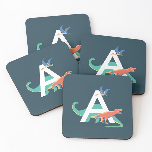 Item preview, Dinosaurs - Personalised A, Monogram, Initial, Name, Letter designed and sold by Nemki.