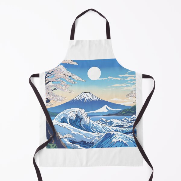 Item preview, Mount Fuji & Kanagawa Wave: Japan Touch designed and sold by Gina-Rosa.