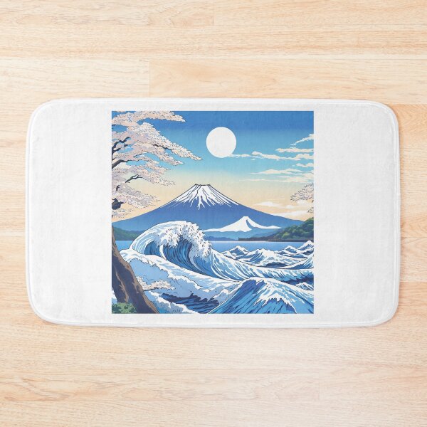 Item preview, Mount Fuji & Kanagawa Wave: Japan Touch designed and sold by Gina-Rosa.