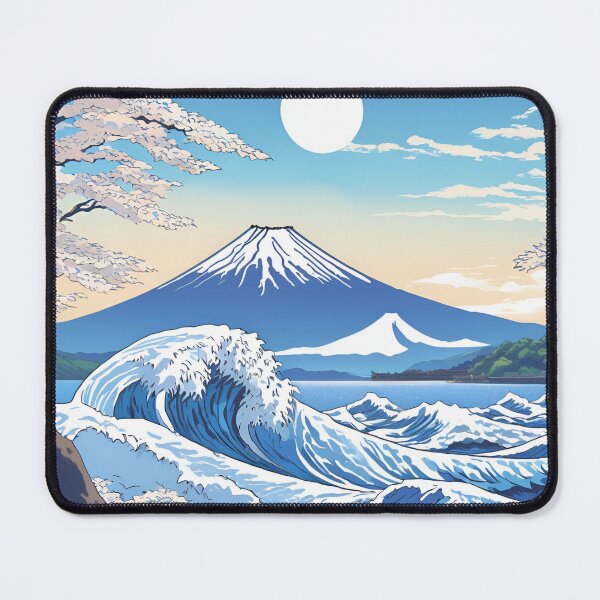 Item preview, Mount Fuji & Kanagawa Wave: Japan Touch designed and sold by Gina-Rosa.