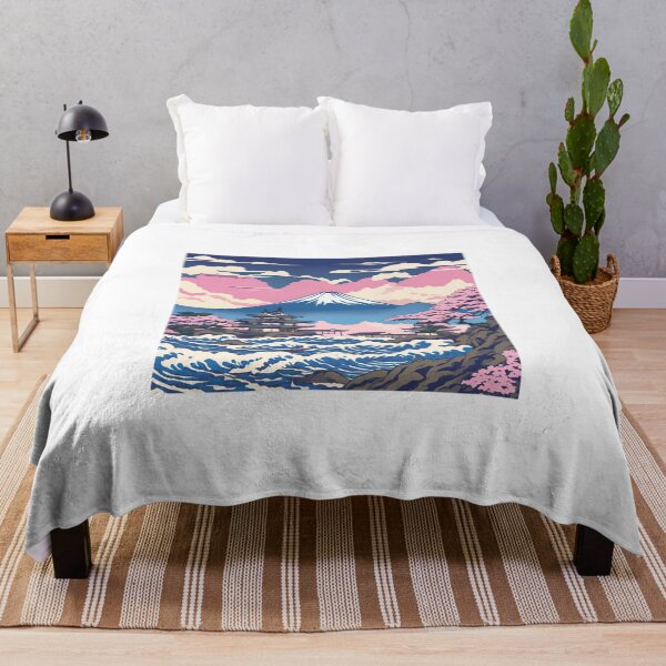 Item preview, Mount Fuji & Kanagawa Wave: Japan Touch designed and sold by Gina-Rosa.