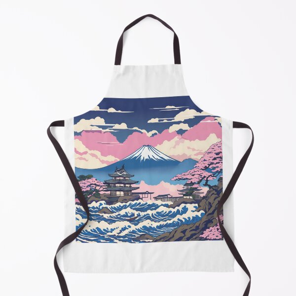 Item preview, Mount Fuji & Kanagawa Wave: Japan Touch designed and sold by Gina-Rosa.