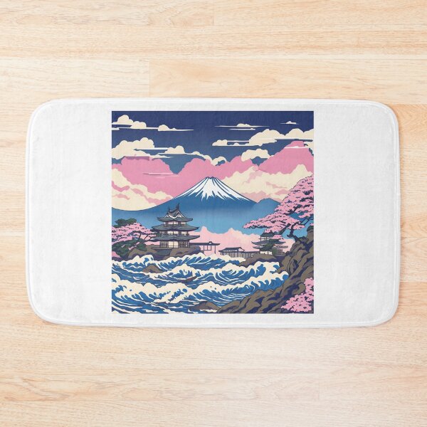 Item preview, Mount Fuji & Kanagawa Wave: Japan Touch designed and sold by Gina-Rosa.