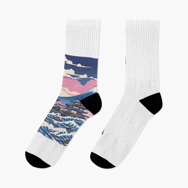 Item preview, Mount Fuji & Kanagawa Wave: Japan Touch designed and sold by Gina-Rosa.