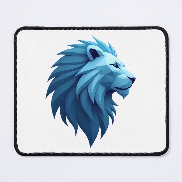 Item preview, Geometric Majesty Detroit Lions design print designed and sold by ART ATTACK ZONE.