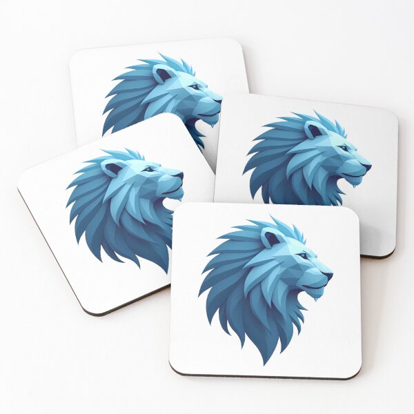 Item preview, Geometric Majesty Detroit Lions design print designed and sold by ART ATTACK ZONE.