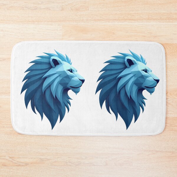 Item preview, Geometric Majesty Detroit Lions design print designed and sold by ART ATTACK ZONE.