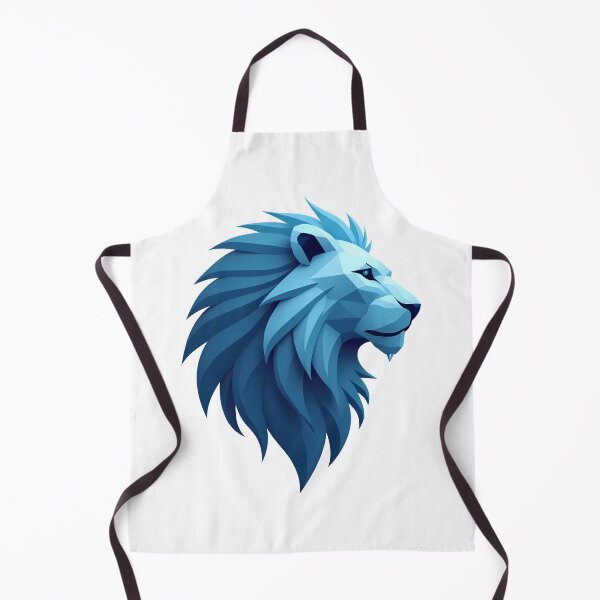 Item preview, Geometric Majesty Detroit Lions design print designed and sold by ART ATTACK ZONE.