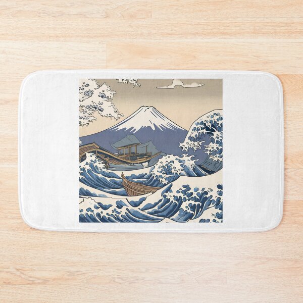 Item preview, Mount Fuji & Kanagawa Wave: Japan Touch designed and sold by Gina-Rosa.