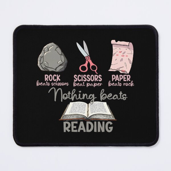 Item preview, Rock Paper Scissors Nothing Beats reading designed and sold by Colorfulman.