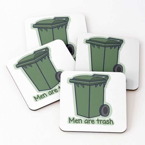 Item preview, men are trash (recyclable) designed and sold by DoodlingMissy.