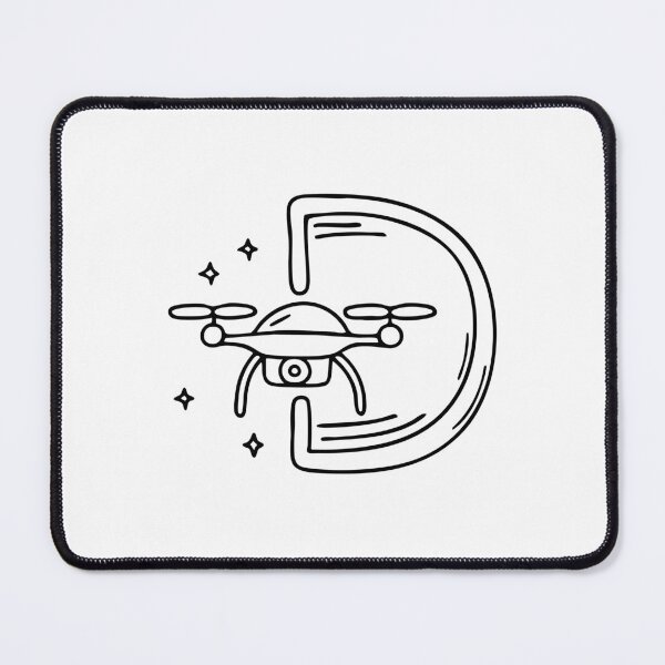 Item preview, A Drone beside letter D designed and sold by rasagamastore.