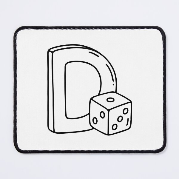 Item preview, A Dice beside letter D designed and sold by rasagamastore.