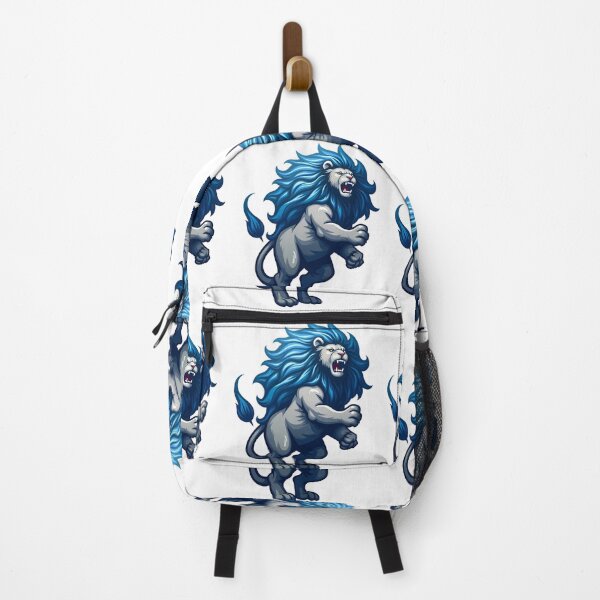 Item preview, Blue Fury Detroit Lions design print designed and sold by ART ATTACK ZONE.
