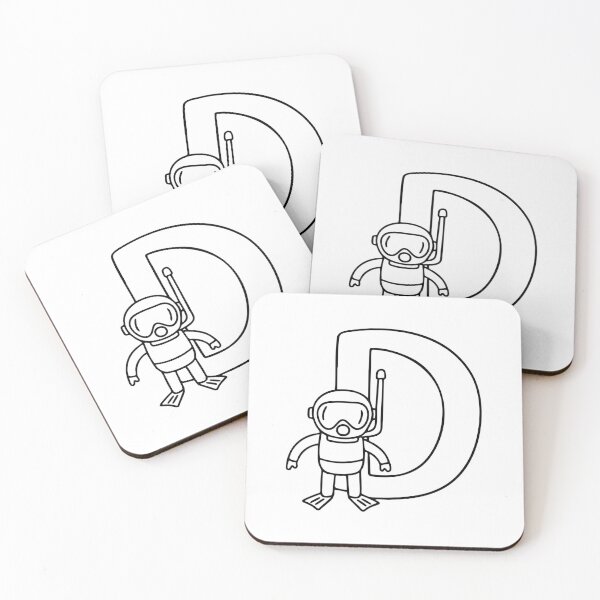 Item preview, A Diver beside letter D designed and sold by rasagamastore.