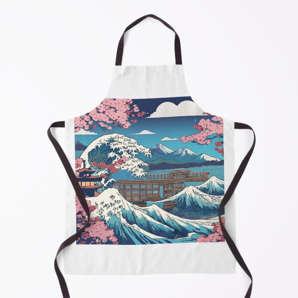Item preview, Mount Fuji & Kanagawa Wave: Japan Touch designed and sold by Gina-Rosa.