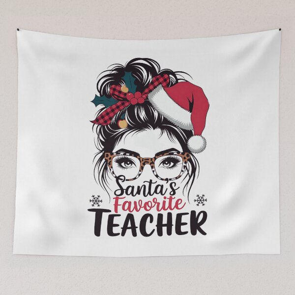 Item preview, Santa's Favorite Teacher Christmas Xmas  designed and sold by luannsemmsobre.
