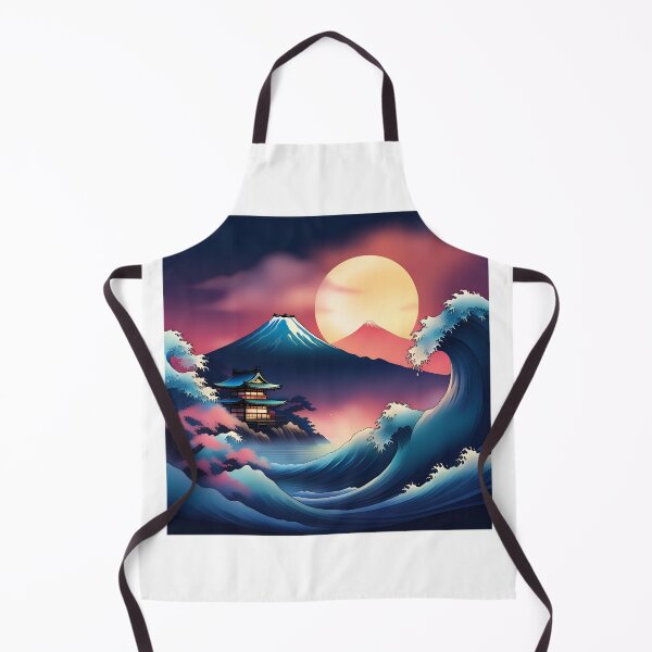 Item preview, Mount Fuji & Kanagawa Wave: Japan Touch designed and sold by Gina-Rosa.