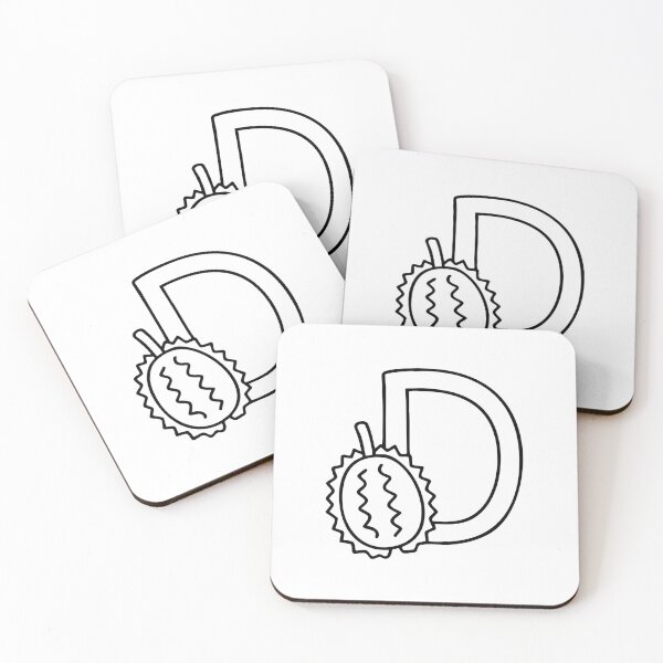 Item preview, A Durian beside letter D designed and sold by rasagamastore.