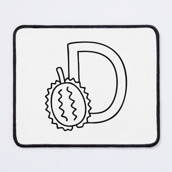 Item preview, A Durian beside letter D designed and sold by rasagamastore.
