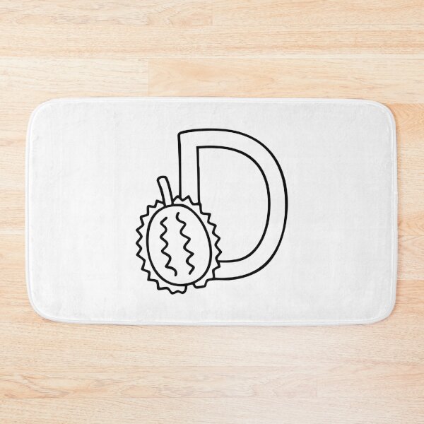 Item preview, A Durian beside letter D designed and sold by rasagamastore.