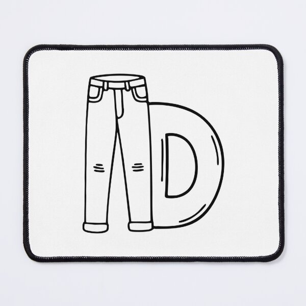 Item preview, Denim pants beside letter D designed and sold by rasagamastore.