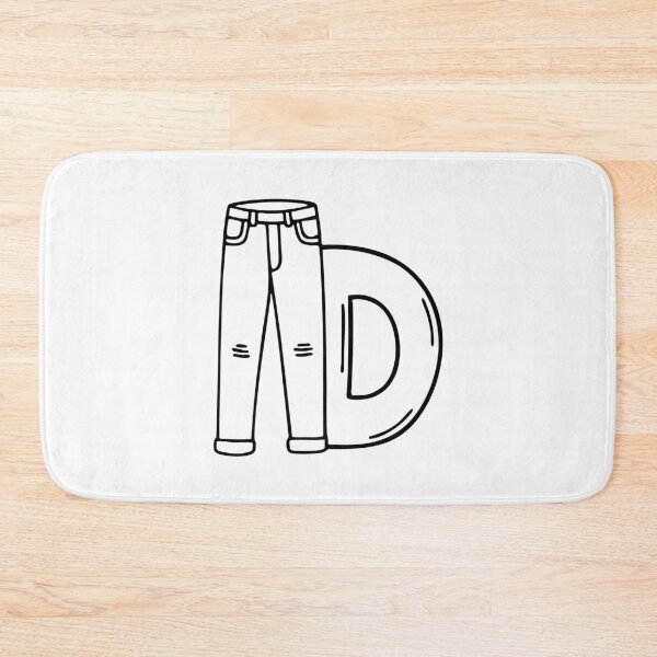 Item preview, Denim pants beside letter D designed and sold by rasagamastore.