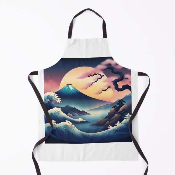 Item preview, Mount Fuji & Kanagawa Wave: Japan Touch designed and sold by Gina-Rosa.