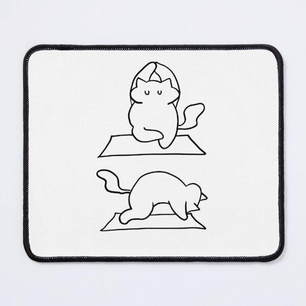Item preview, Calm & Pawsitive: Minimalist Yoga Cat Art designed and sold by RM-Journey.
