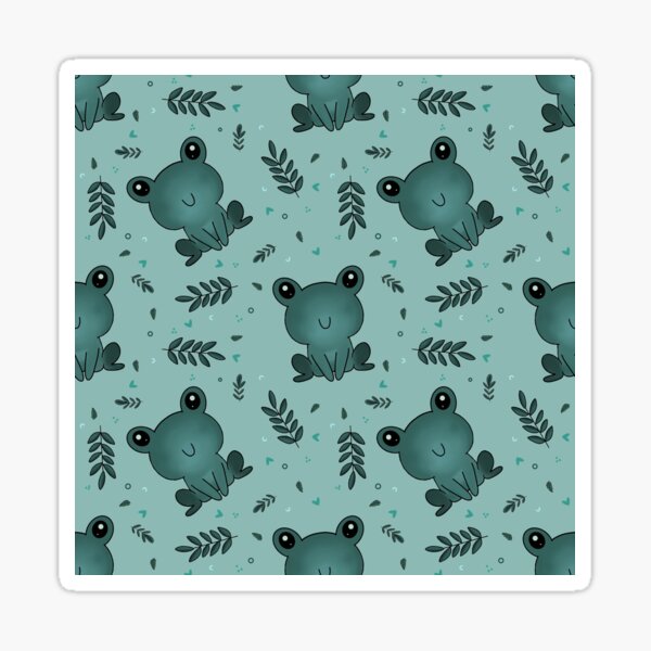 Item preview, Cute frog pattern designed and sold by Bibliobae.
