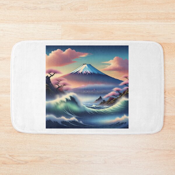 Item preview, Mount Fuji & Kanagawa Wave: Japan Touch designed and sold by Gina-Rosa.
