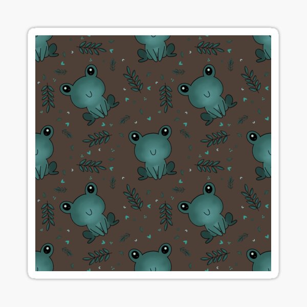 Item preview, Cute frog pattern designed and sold by Bibliobae.