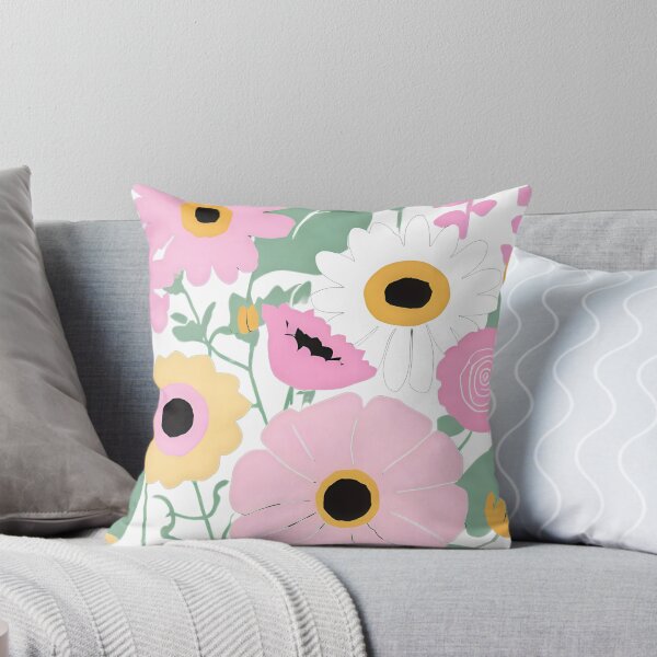 Item preview, Serene Floral Design with Roses, Daisies, and Sunflowers in Soft Pinks and Yellows designed and sold by Jasava Shop.